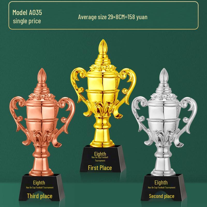 Custom Crystal Football Trophy - 2025 Golden Boot Top Scorer Award (Extra Large)