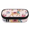 Pen Case Classic Design Strong Polyester Fabric Zipper Closure with Mesh Pocket Removable Divider and Pen Slots for Classroom Use