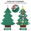 DIY Basteln LED Filz Weihnachtsbaum Spielzeug Tür Wand Ornamente Weihnachtsbaum Kinderspielzeug zum Geschenk Weihnachtsfeier Dekoration für Zuhause