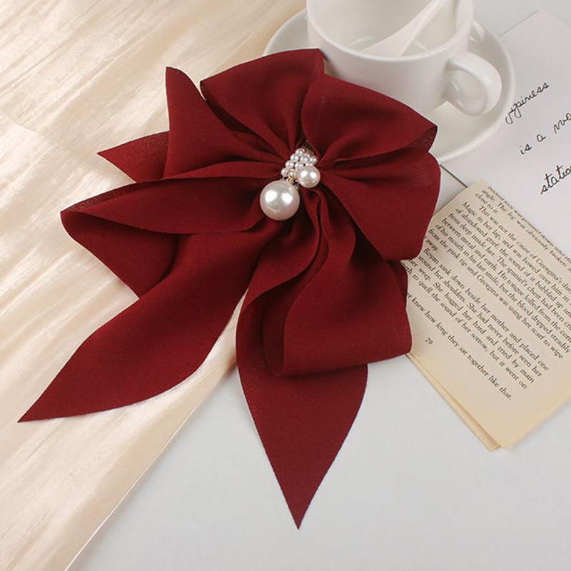 New Oversize Bowknot Pearl Barrettes Hairpins Hair Band Trendy Hairpin Hair Clip