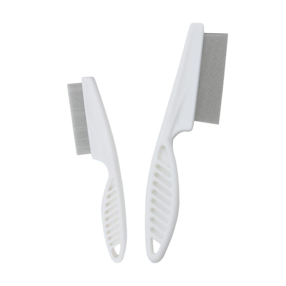 Pet Grooming Comb Stainless Steel Cat Dog Flea Deshedding Comb, Four-Season Anti-Tangle Tool Pet Flea Comb, 1PC