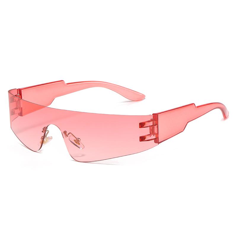 Unisex Frameless Sport Punk Sunglasses - Colorful Fashion Eyewear
