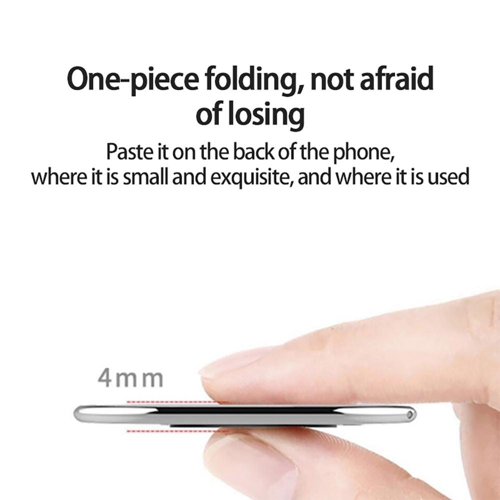 Folding Cell Phone Stand Desk Adjustable Phone Holder Zinc Alloy Phone Stand Finger Kickstand For All Phones Tablet