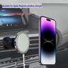 MagSafe 17mm Ball Head Bracket Zinc Alloy for Apple Wireless Charger, Car Mount