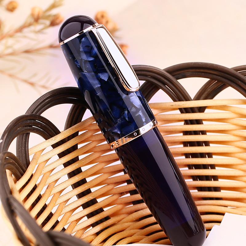 MAJOHN Q1 Short Cute Fountain Pen Hand Ledger Fine Pointed Pen Writing Small Fat Pen School Office Supplies Stationery