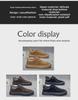 Men's Retro British Style Soft Sole Casual Leather Shoes - Korean Inspired, Large Sizes 45-46, Youthful Driving Loafers
