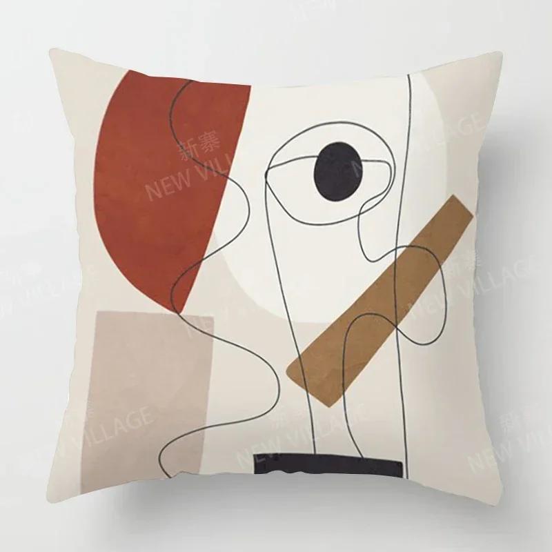 Nordic Fall Home Decor Autumn Throw Pillow Cover Sofa Cushion Cover Modern Morandi