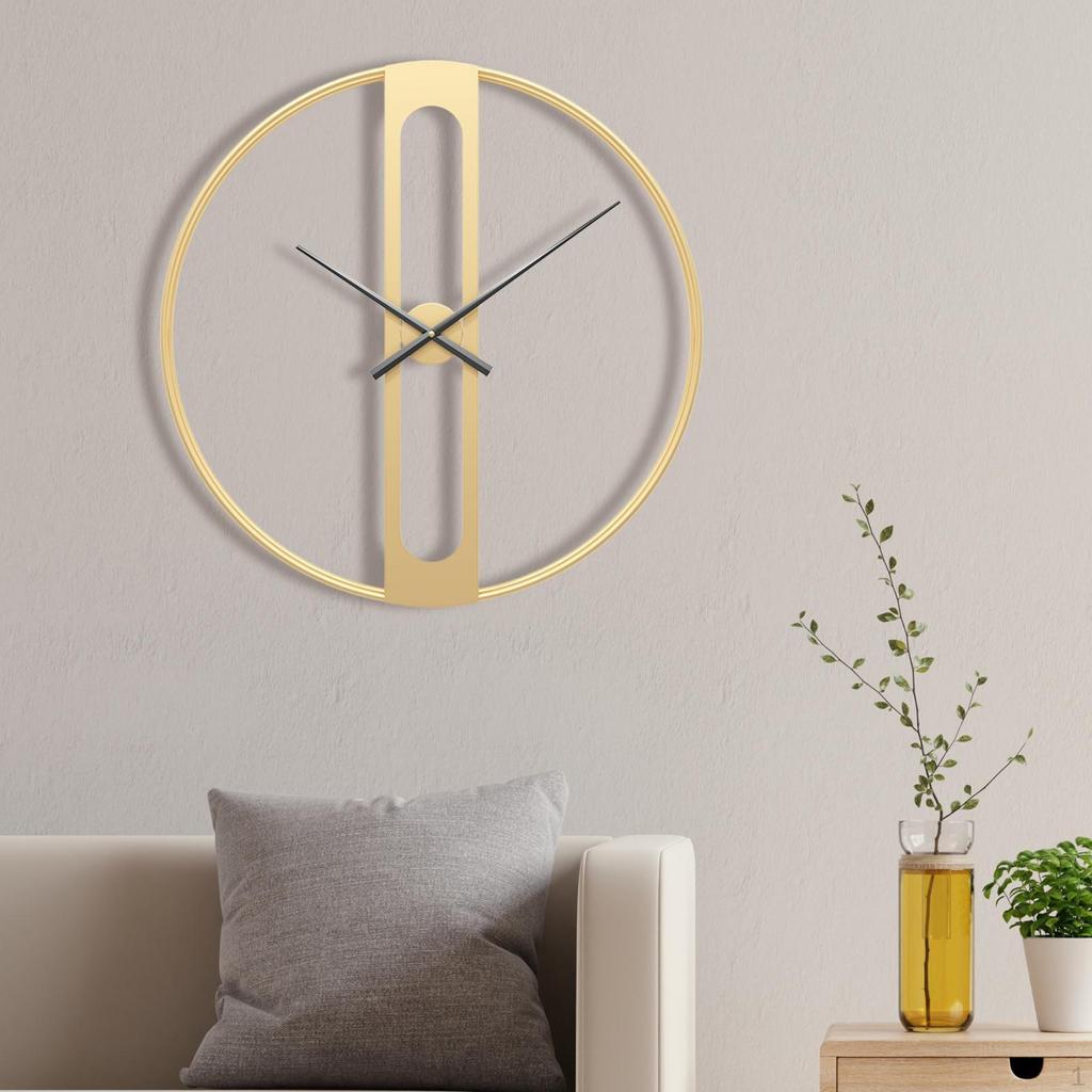 50cm Round Wall Clock for Indoor - Decorative Hanging Timepiece Dining Areas And Offices