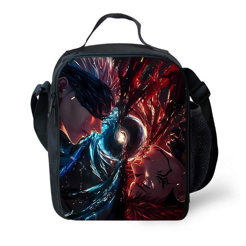 Anime J-JujutsuS K-KaisenS Child School Backpack with Lunch Bags ,Pencil Bags ,School Bags for Boys Girls Best Gift