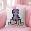 Rapper Jul Logo Pillow Gifts Home Office Furnishings Bedroom Sofa Car Cushion Cover Case 45X45Cm