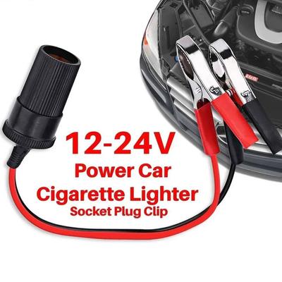 Auto-Hochleistungsbatterie aus reinem Kupfer mit Clip an der Buchse für den Zigarettenanzünder, 12 V, 24 V, Volt, 220 W, Auto-Steckdose