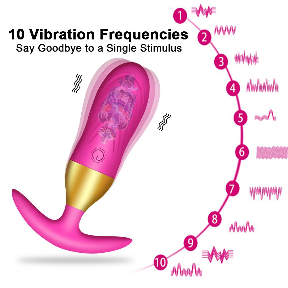 Wireless Remote Control Anal Plug Bullet Vibrator Silicone Butt Plug Prostate Massager Sex Toys For Adults Men Women Gay