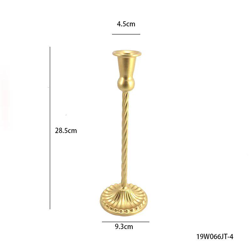 Elegant Wrought Iron Candlestick for Romantic Wedding & Living Room Decor