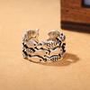 Creative Lovely Fish Silver Plated Opening Finger Ring Women's Jewelry Gift