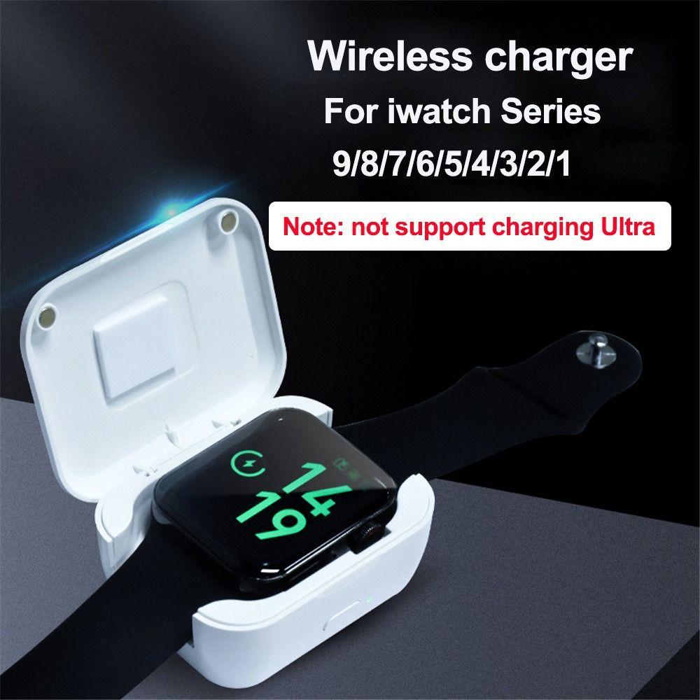 Mini Watch Wireless Charger Charging Base Station for Apple Watch 10/9/8/7/6/5/4/3/2/1 Outdoor