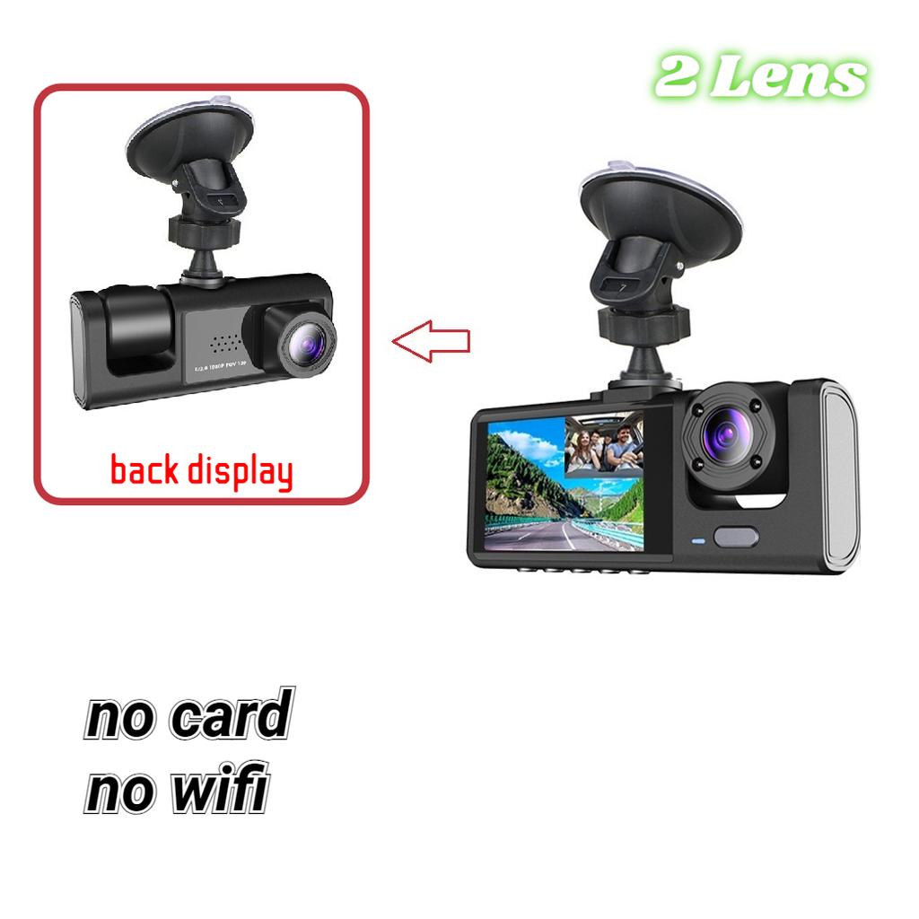 Car Dash Camera, 2-inch IPS Screen, 2/3 Lenses, Infrared Night Vision DVR Recorder, In-car DVR
