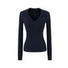 American Girl V-Neck College Style Slim Cable Knit Sweater
