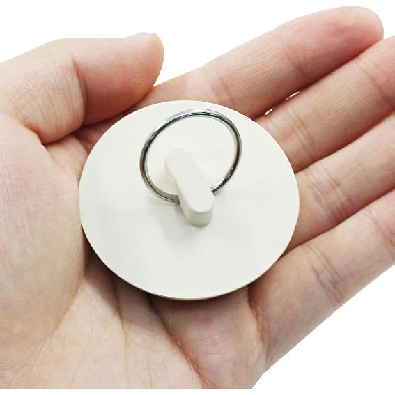 2Pcs Rubber Drain Stopper Fits 1-3/4 Inch to 1-7/8 Inch, Bathtub Drain Plug with Hanging Ring, Rubber Sink Stopper Drain Plug for Bathtub, Kitchen