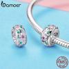 BAMOER Silver Charm Collection 925 Silver Dazzling CZ Beads Fit Bracelets & Bangles Jewelry