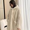 Women'S Fashion Faux Fur Hooded Long Coat Autumn And Winter Casual Warm Jacket