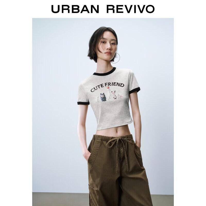 UR2026 Women s Casual Print Slim Fit T-shirt XL