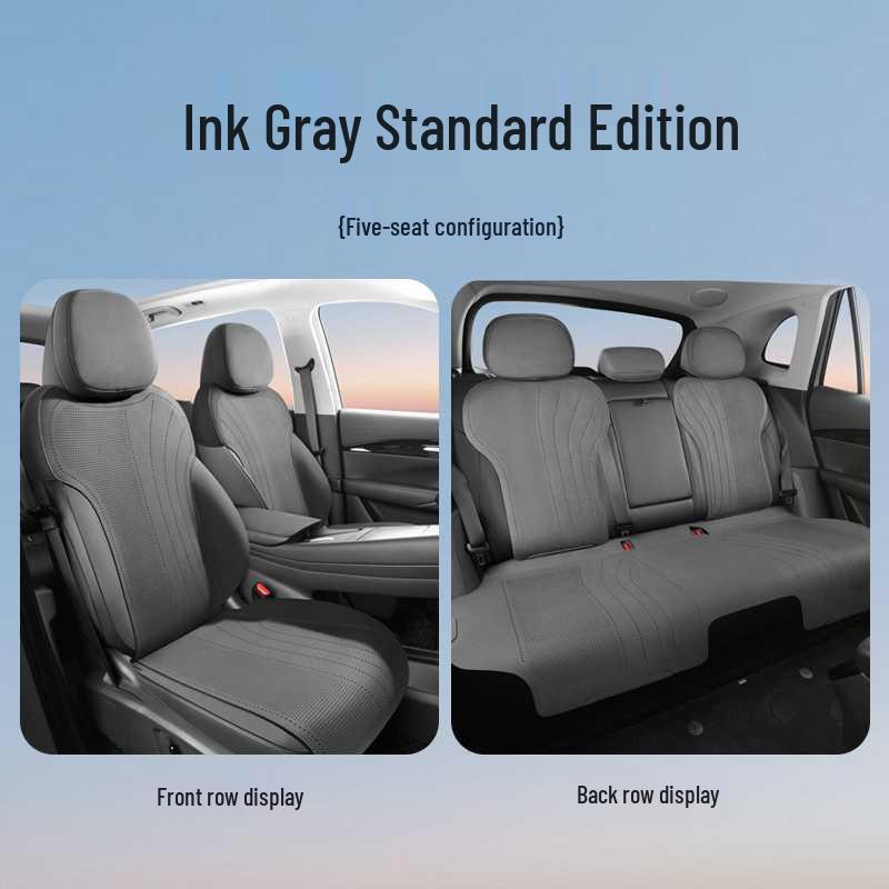 Geely Galaxy E5 All-Season Suede Car Seat Cushions, Semi-Enclosed Saddle Pads Note: Vehicle Year Required