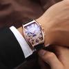 UTHAI M14 Fashionable Wine Barrel Men Watch Tourbillon Automatic Mechanical Watch Business Clock Giftwatches for Man