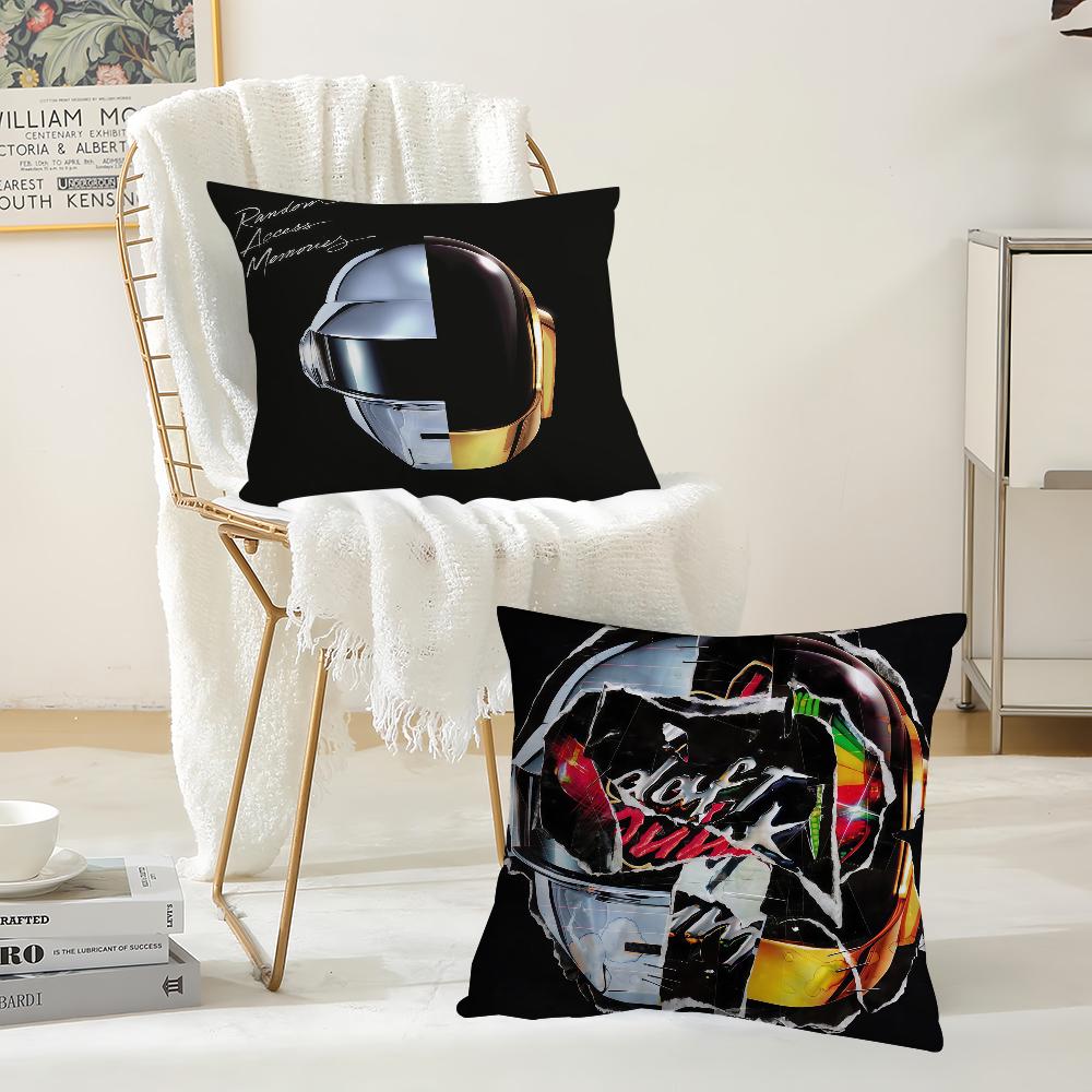 Rock Band D-Daft P-Punk Pillow Case Office Cushions Suitable For Sofa Car Bedroom Decorative Cushion Cover