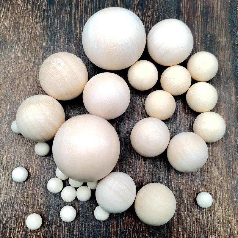 

Beech Wood Holeless Solid Round Balls - Children s Wooden DIY Painted Beads 6mm, 100 pieces per pack