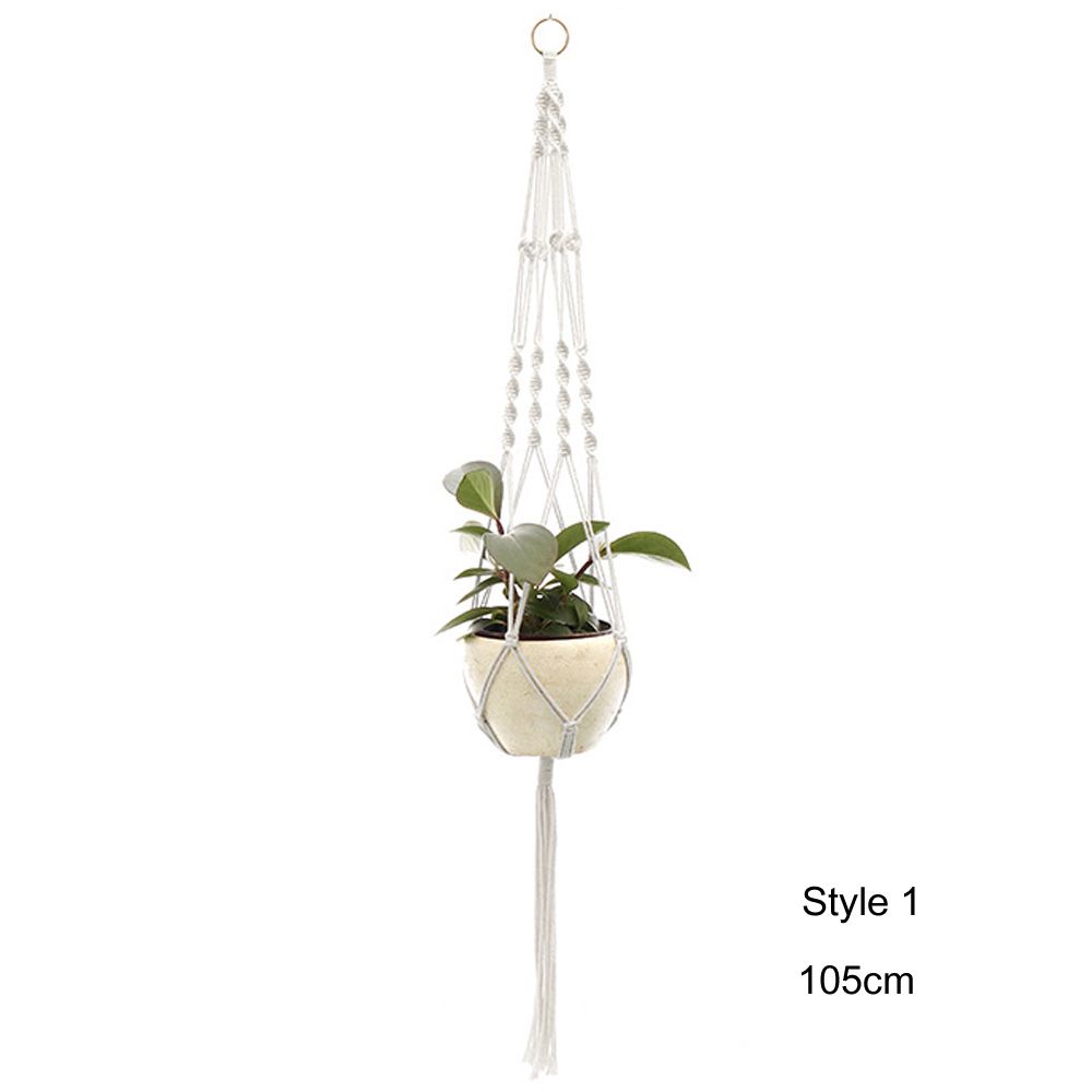 Haken für Innenbereich Makramee Hängekorb Blumentopfhalter Garten Hängeseil Pflanzenaufhänger
