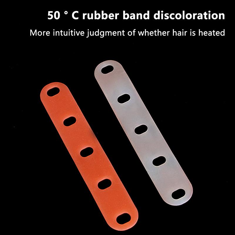 

10Pcs Gray Perm Silicone Band Heat Resistant Traceless Digital Cold Rods Rubberbands Elastic Hair Rings Hairpins Styling Tools сірий колір