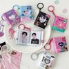 Y2K ID Photo Holder Snap Closure Card Storage Album Portable Mini Photo Album