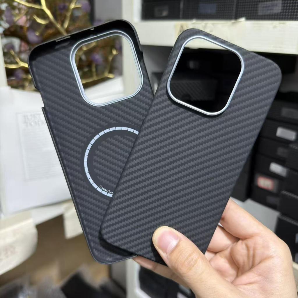 Per OnePlus 15 1+15 Custodia in Fibra di Aramidica Kevlar Magnetica Carbonio Anti-impronte Ultra-sottile Protettiva Resistente
