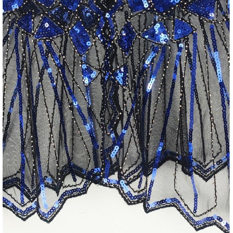 Delicate Sequins Adorned Capelet Shoulder Wrap Breathable Mesh Fabric Scarf Shawl With Intricated Beadwork Design
