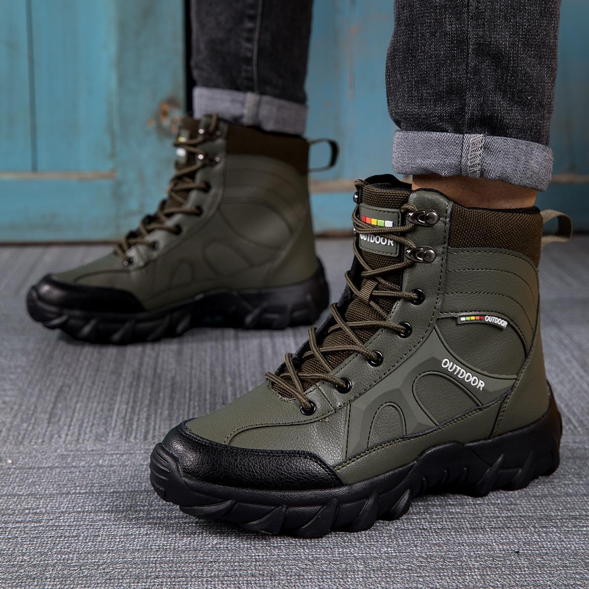 

750G large size military boots men s military boots American tactical boots shoes men s men s hiking shoes EVA lightweight outsole 47 коричневий