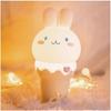 Rabbit Ice Cream Night Light, Warm Light, Colorful Color Changing Mode, Rechargeable, Indirect Lighting, Touch Dimming, 15 Minute/30 Minute Timer