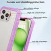 For iPhone 16 Pro Case TPU+PC 3-in-1 Matte Phone Cover Reinforced Corners