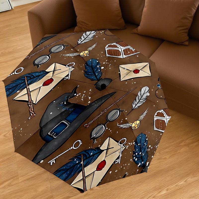 1PC magic envelope Umbrella-8-Rib Reinforced, Automatic Open, Lightweight & Durable, Cute Fashion Accessory for Outdoor, D2689