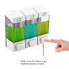 Wall Mounted 3 Chamber Liquid Lotion Shampoo Soap Dispenser Set Bathroom Accessories