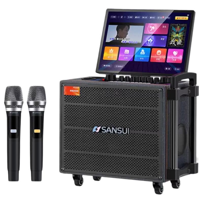 SANSUI Portable Karaoke System with Display (CN version)