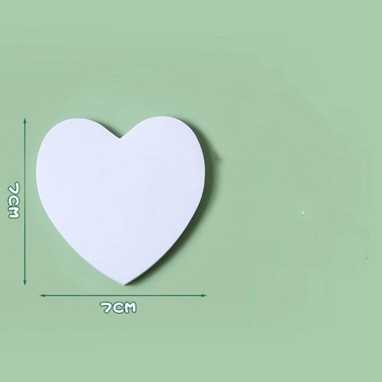 Creative Love Post-it Notes Student Heart-shaped Post-it Notes Takeaway Milk Tea Can Be Pasted With Message Stickers.