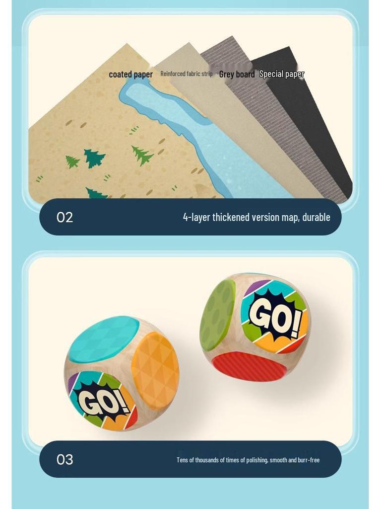 Rays Fish Mountain River Adventure: Interactive Geography Board Game for Kids and Parents - Explore Chinese Cities