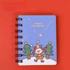 4PCS Christmas Coil Book, Student Mini Portable Christmas Gift Notebook Pocket Notebook