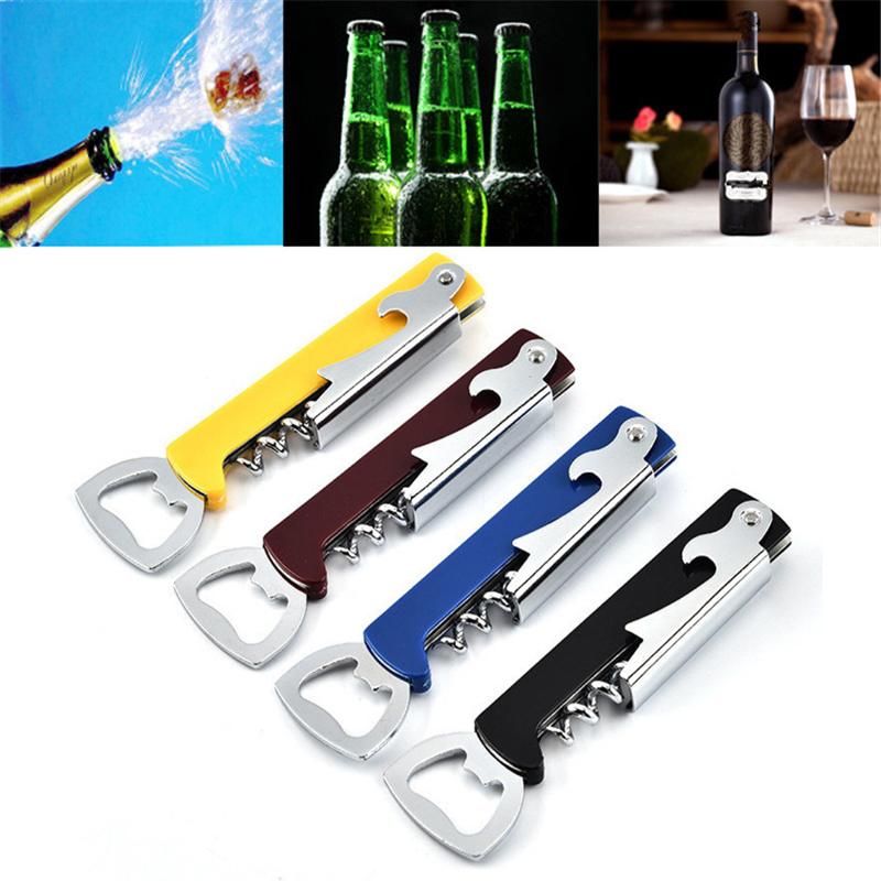 Portable Beer Can Opener Wine Bottle Opener Restaurant Gift Kitchen Tool Birthday Gift Party Supplies Integrated Lid Opener 1pc