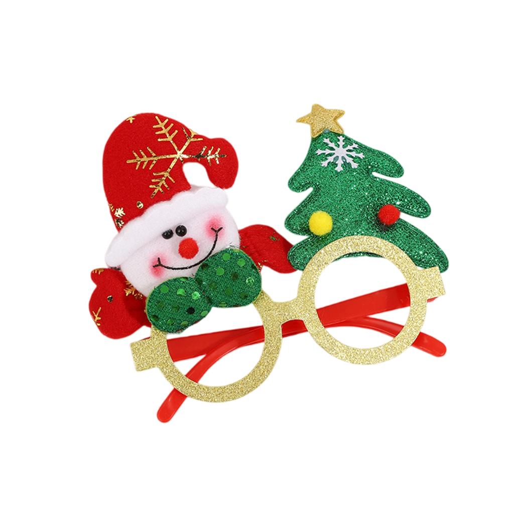Christmas Glasses For Holiday Party, Funny Xmas Eyewear Props Santa Reindeers Style Costume Accessory For Festive Dress Up