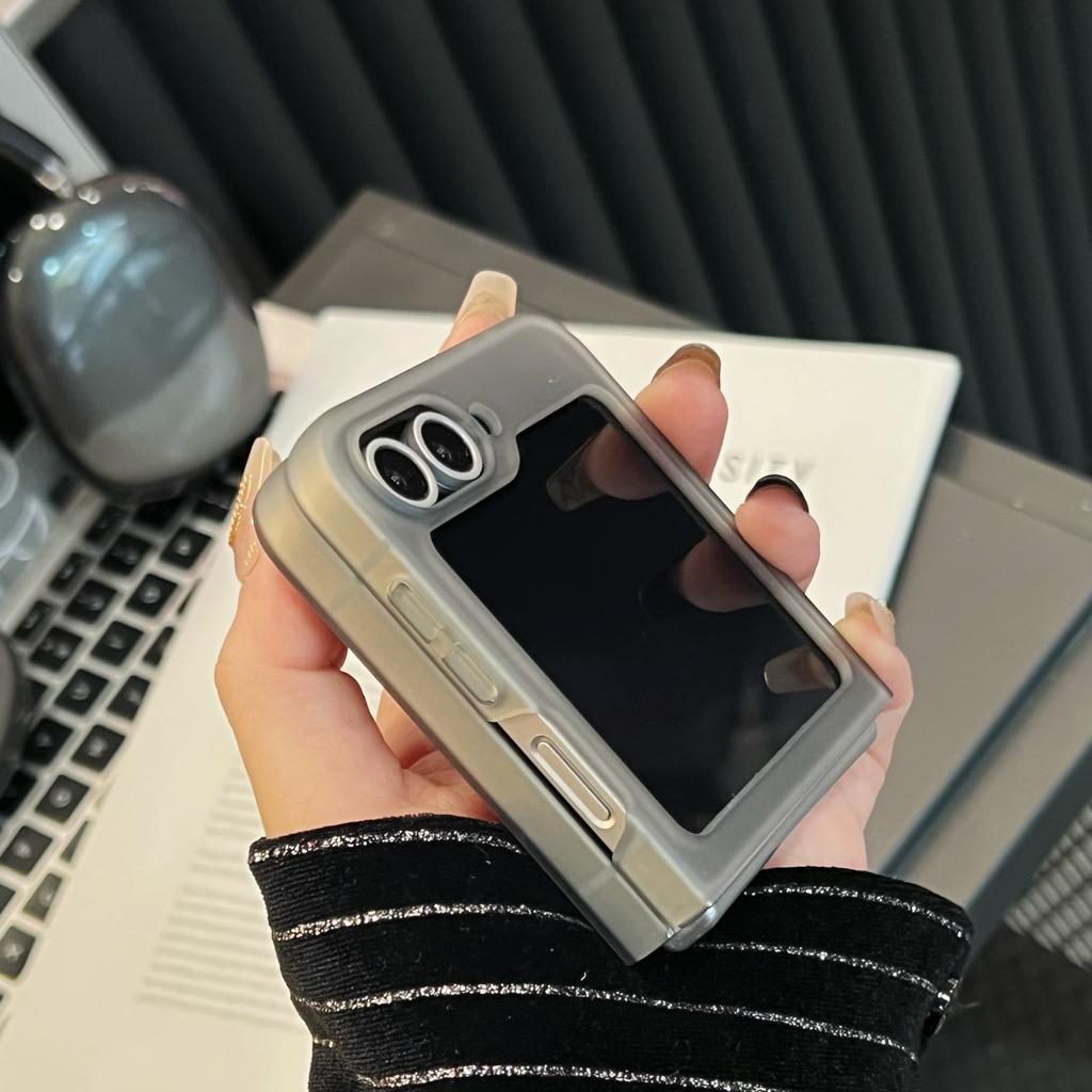 Luxury Ultra-Thin Matte PC Phone Case For Samsung Galaxy Z Flip ZFlip 6 5 4 3 Zflip6  Zflip5 Zflip4 Folding Protective Cover