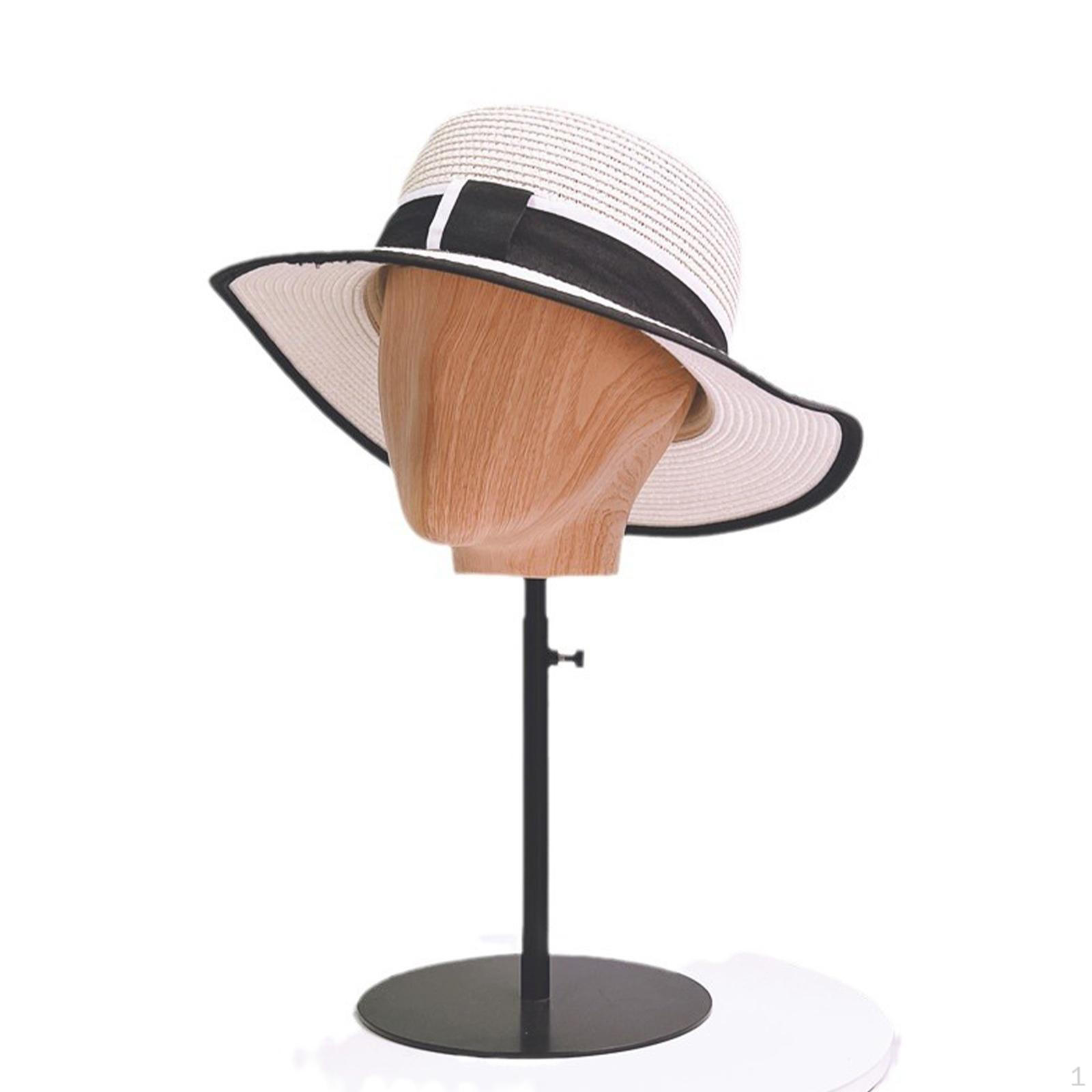 

Hat and Wig Display Stand Mannequin Head Abstract,Wig Holder Making Styling for Scarf Hairpieces чорний