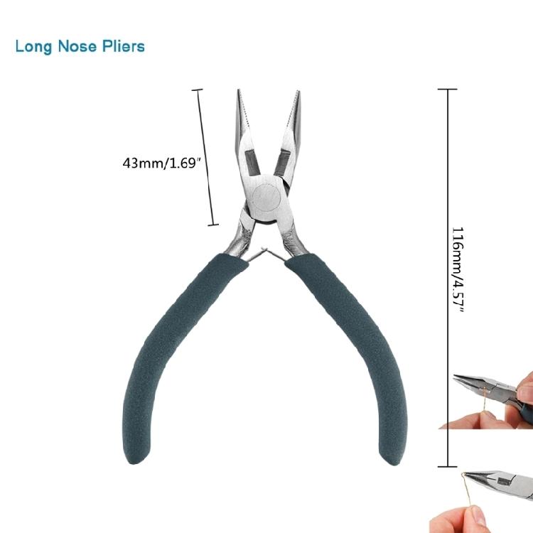 Jewelry Making Plier Jump-Rings Tweezers Pliers Making Beading Round Nose Plier
