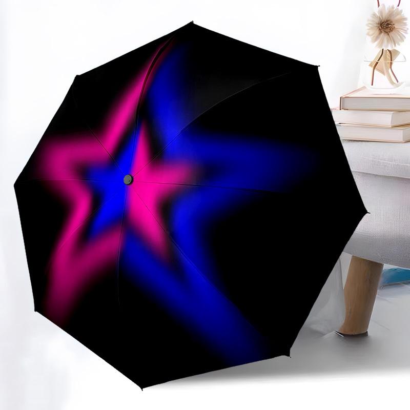 1pc Starburst Nebula Automatic Open/Close Umbrella Compact Folding Umbrella, All-Season Portable Umbrella for Women/Men F1124255