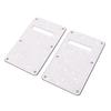 2Pcs Electric Guitar Backplate Guitar Cavity Cover Plate Pickguard PVC for Replacement White